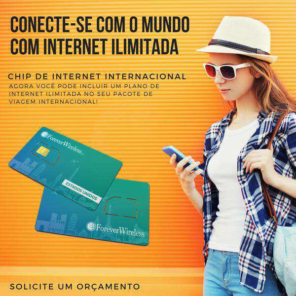 Chip de Internet Para Viagens Internacionais