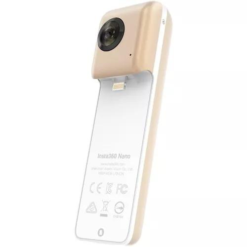 Câmera Panorâmica Insta 360° Vr Nano Gold iPhone 7 Plus 6