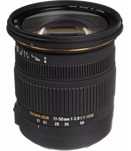Lente Sigma 17-50mm F/2.8 Ex Dc Os Hsm Zoom Para Canon Dslrs