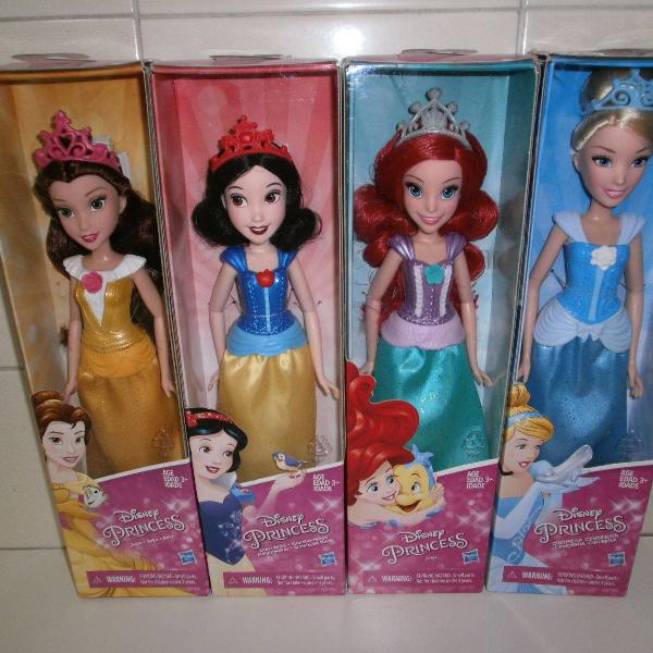 Lote De 4 Bonecas Princesas Disney *** Novas ***