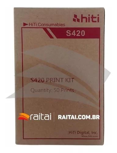 Papel Hiti Impressora S420/ 1 Kit Para (50 Fotos)