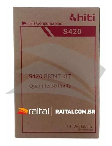 Papel Hiti Impressora S420/ 4 Kit Para (200 Fotos)