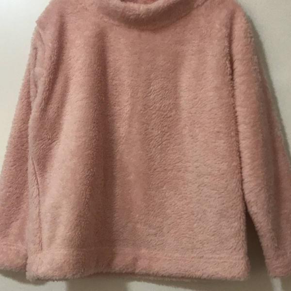 blusa em fleece importada rosa 5 anos