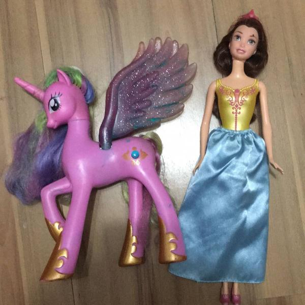 boneco my lillte pony e barbie princesa