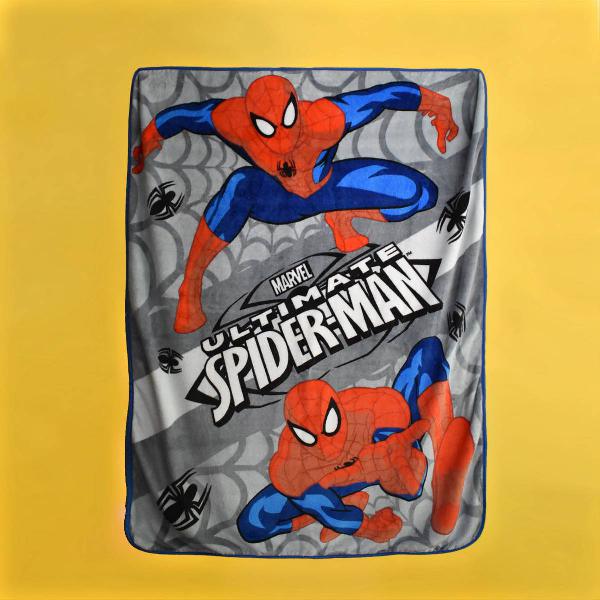 cobertor fleece homem-aranha