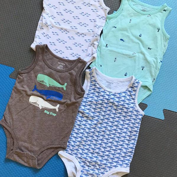 kit bodys carters verão 12 m