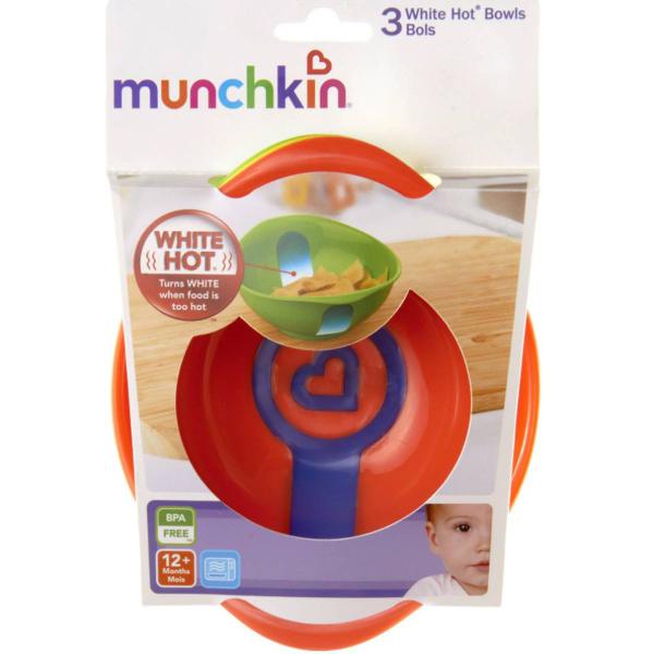 kit de pratinhos termo sensíveis munchkin - embalagem com 3
