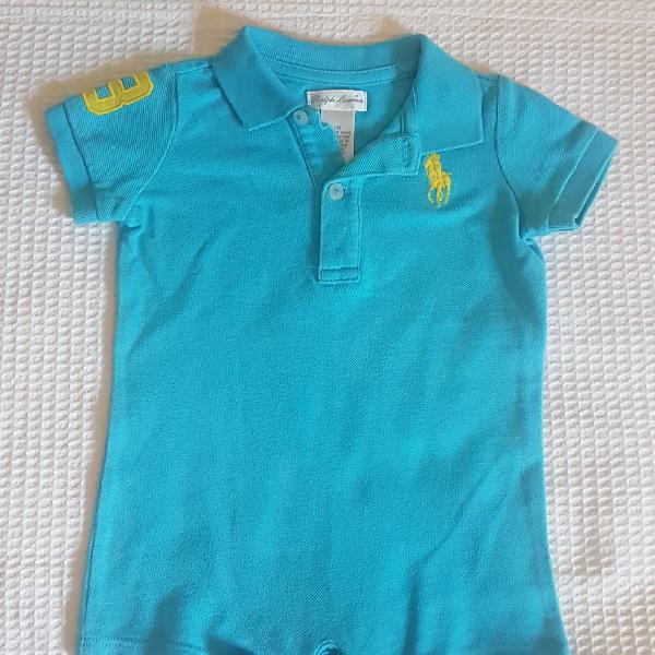 macacão curto infantil ralph lauren