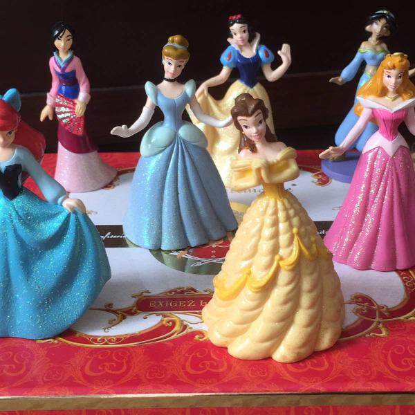 miniaturas de 7 princesas disney
