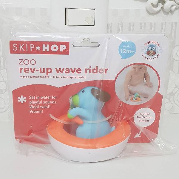 skip hop zoo rev-up wave rider cachorrinho amigo do banho