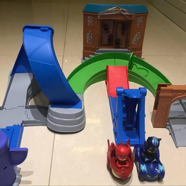 super pista de rivais pj masks heróis de pijama