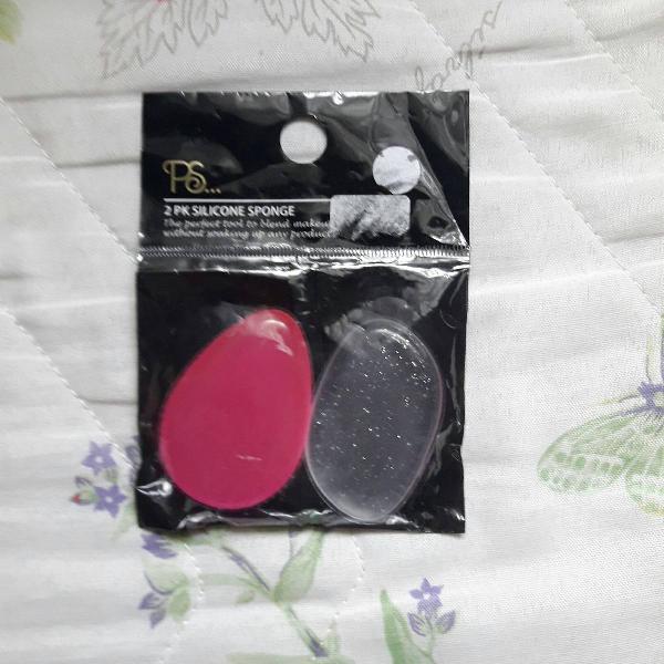 2 peças de esponja de silicone