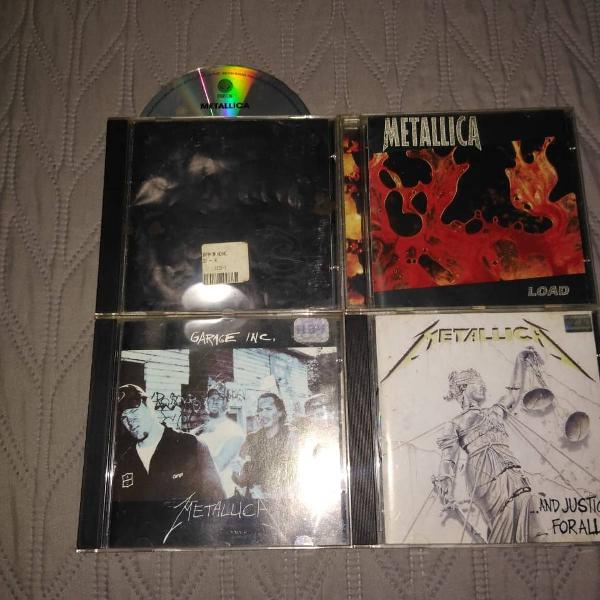 4 cds originais do metallica em ótimo estado