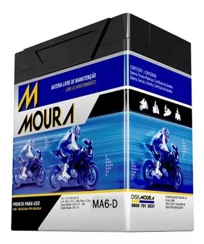 Bateria Ma6-d Moura Moto 6ah Cbx 250 Twister Xlx 250 Cb300