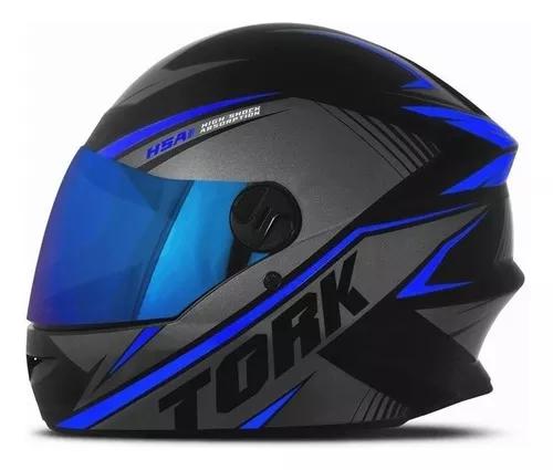 Capacete Moto Fechado Protork R8 Integral + Viseira Iridium