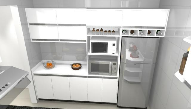 Cozinha armário Planejado 100% MDF. S/ a pedra