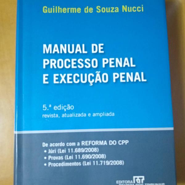 Manual de processo penal e execução penal - 5 edição
