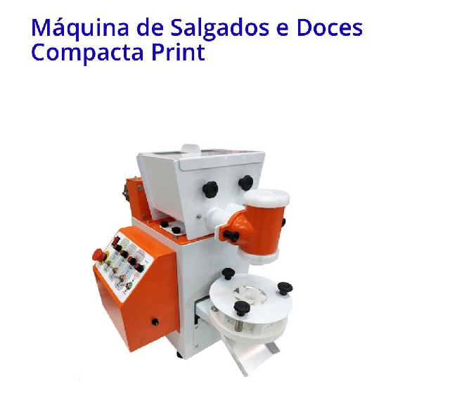 Máquina de salgados e doces da compacta print