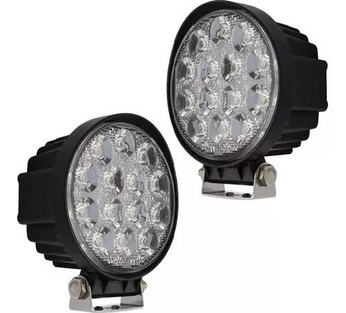 Par Farol De Milha Led 42w 12v A 80v 6000k Carros Caminhões