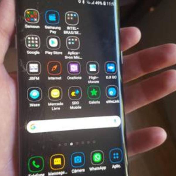 Samsung Galaxy S-7 Edge 32 Gigas Tela Trincada Funciona 100%