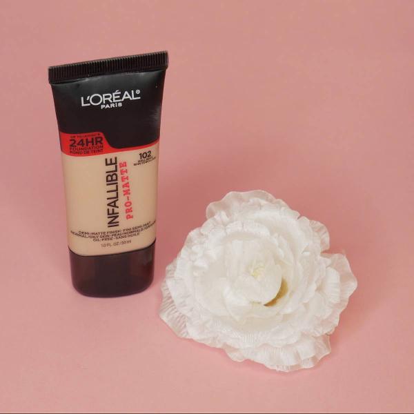 base infallible pro-matte loreal shell beige (102)