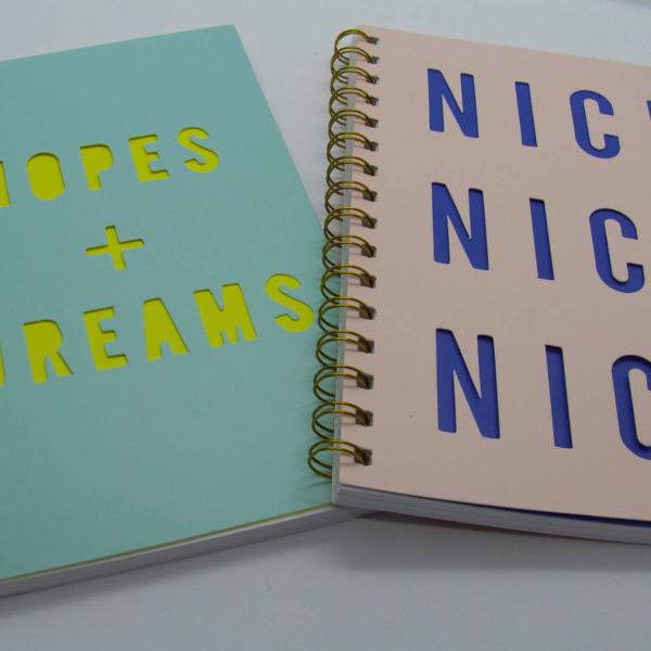 cadernos nice e hope+dreams