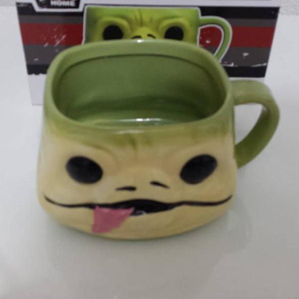 caneca estilo pop star wars - jabba