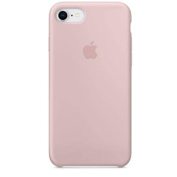 capa de silicone para iphone 8 e 7 areia rosa