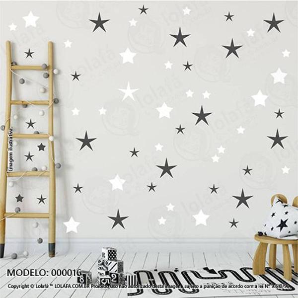 cartela estrelas quarto de bebê mod:16 - 16 estrelas de