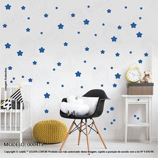 cartela estrelas quarto de bebê mod:415 - 24 estrelas de