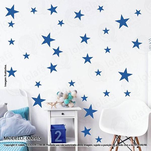 cartela estrelas quarto de bebê mod:915 - 24 estrelas de