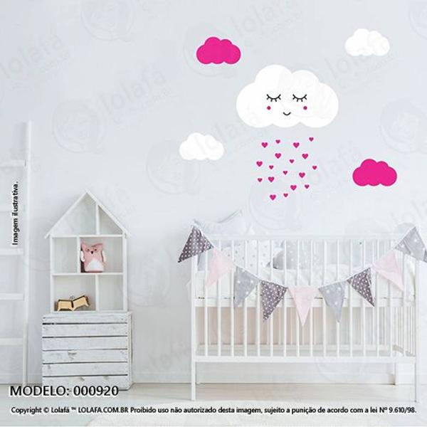 cartela nuvem com rostinho quarto de bebê mod:920 - 1 nuvem