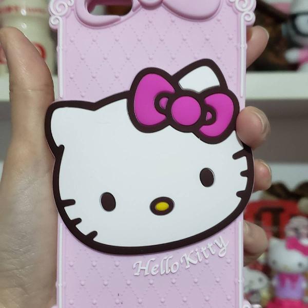 case para iphone 6s Hello kitty rosa silicone