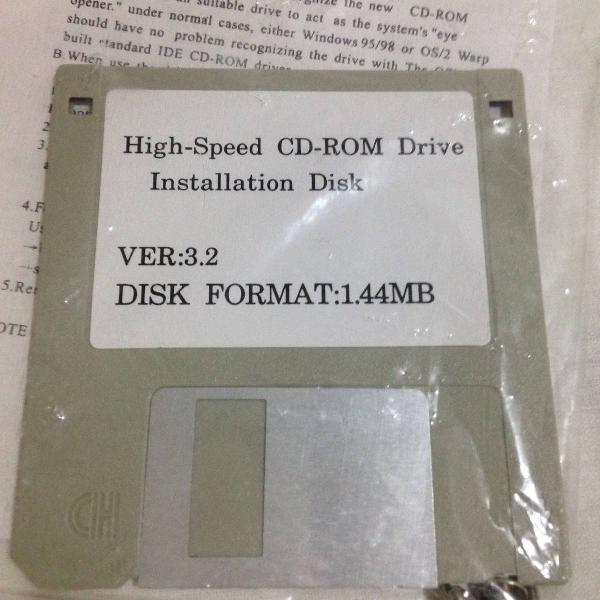 cd rom driver de instalação disquete 3 1/4 r$27