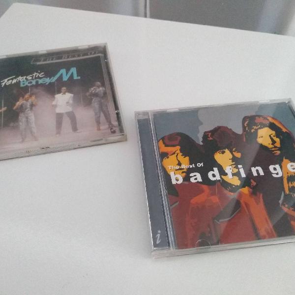 dupla de CDs de bandas Boney M e Badfinger