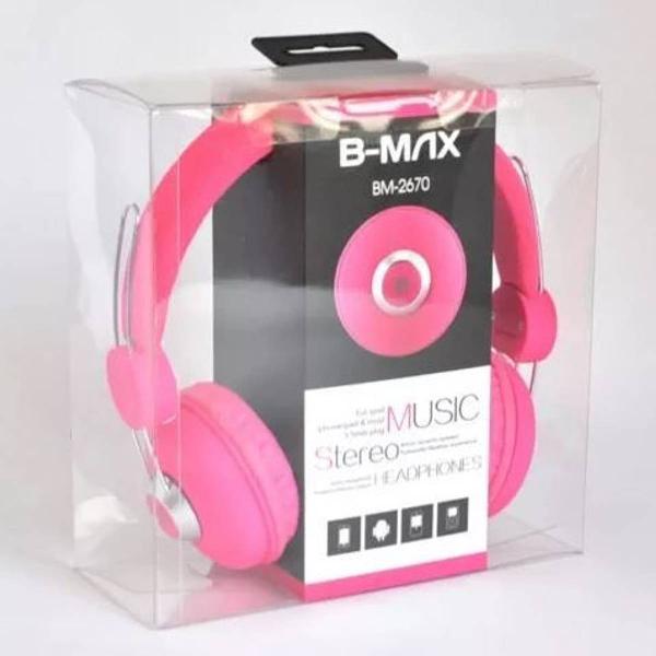 fone de ouvido p2 b-max 2670 rosa