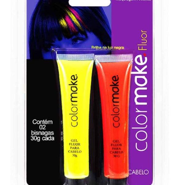 gel fluorescente para cabelo