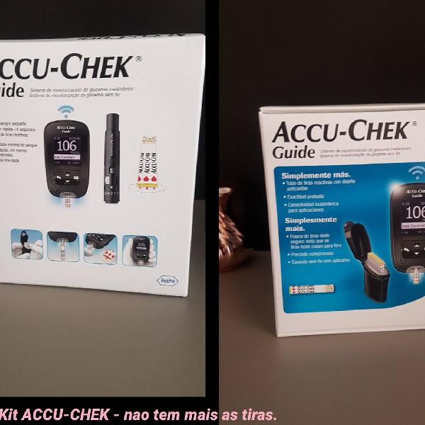 kit Accu Chek - monitoramento de glicemia