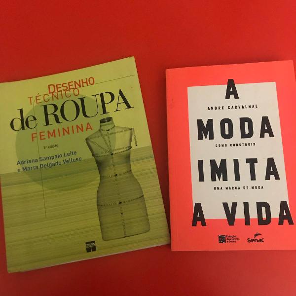 kit livros de moda