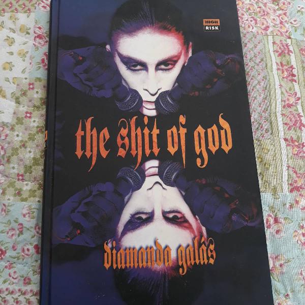 livro autografado "the shit of god" da cantora diamanda