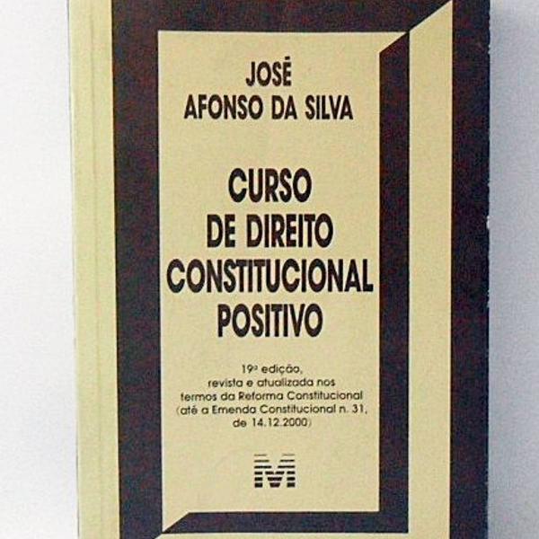 livro curso de direito constitucional positivo