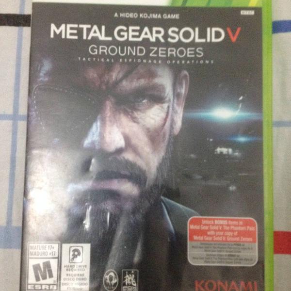 metal gear solid v ground zeroes xbox 360