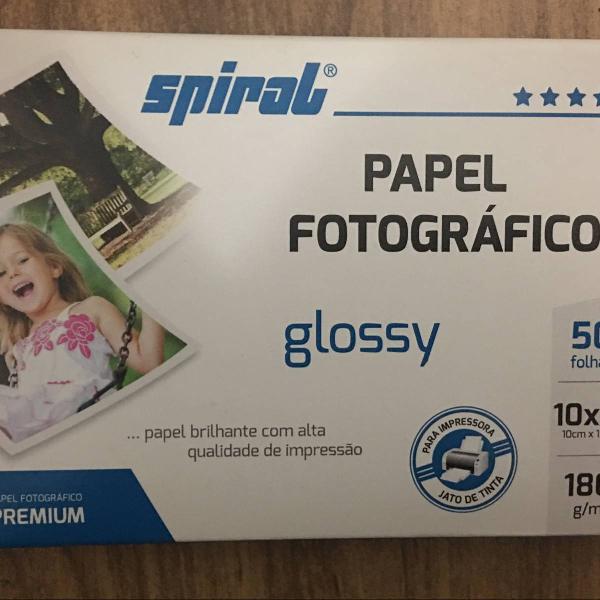 papel fotográfico spiral glossy 180g