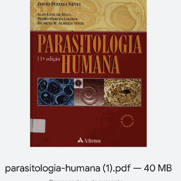 parasitologia humana david pereira Neves