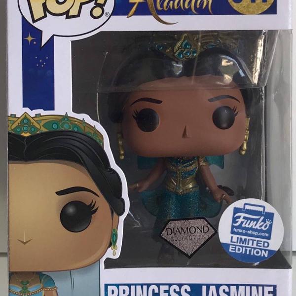 princess jasmine diamond disney aladdin funko pop! exclusive