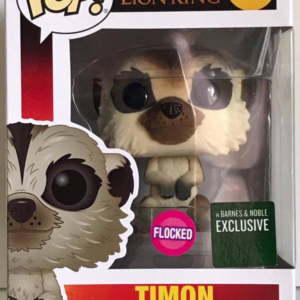 timon flocked - rei leão - the lion king - funko pop!
