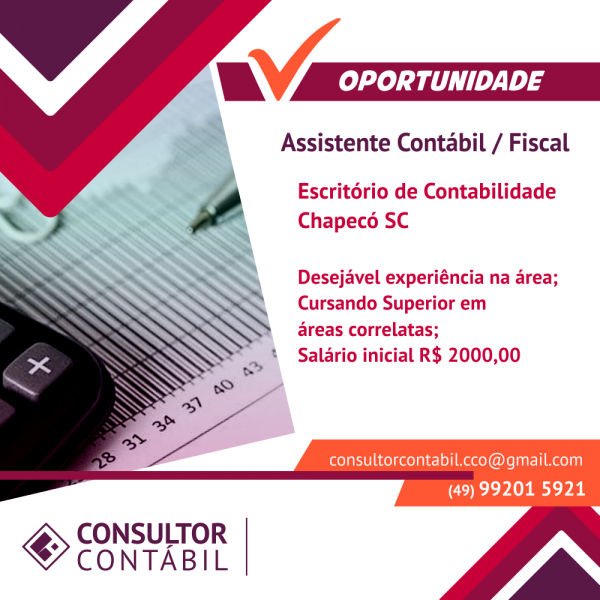 ASSISTENTE CONTÁBIL - FISCAL