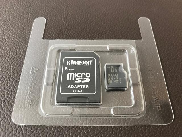 Cartão de memória micro SD 4GB Kingston