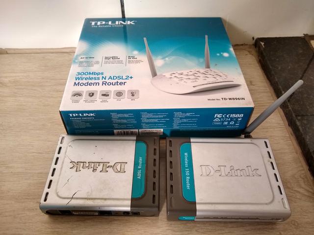 Modem wi-fi to link + wireless router + Adsl router