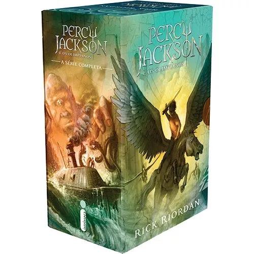 Box Coleção Percy Jackson E Os Olimpianos 5 Livros Volumes